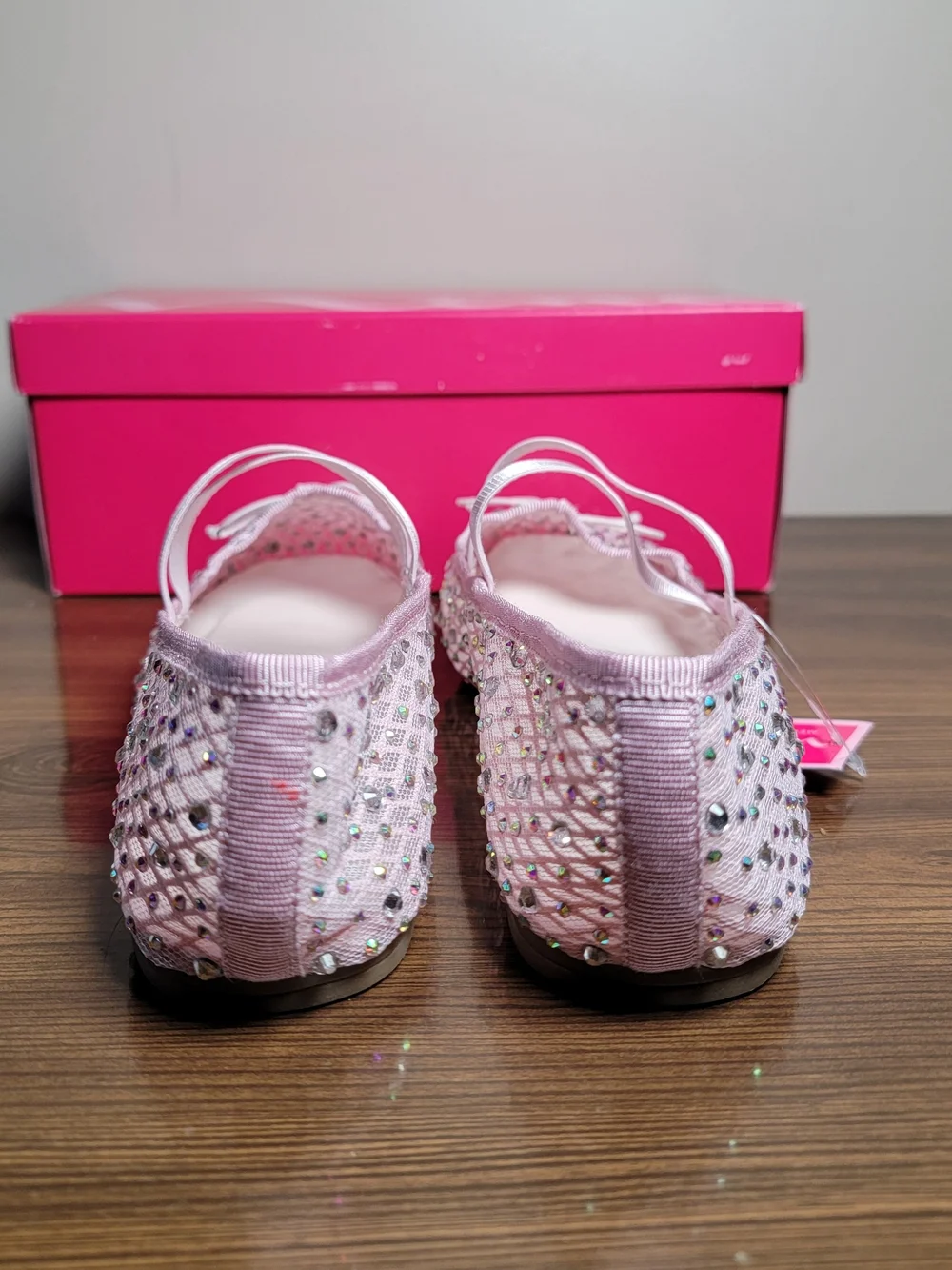 Nina Girls' Hadley Pink Sequin Ballet Flats - Size 3J